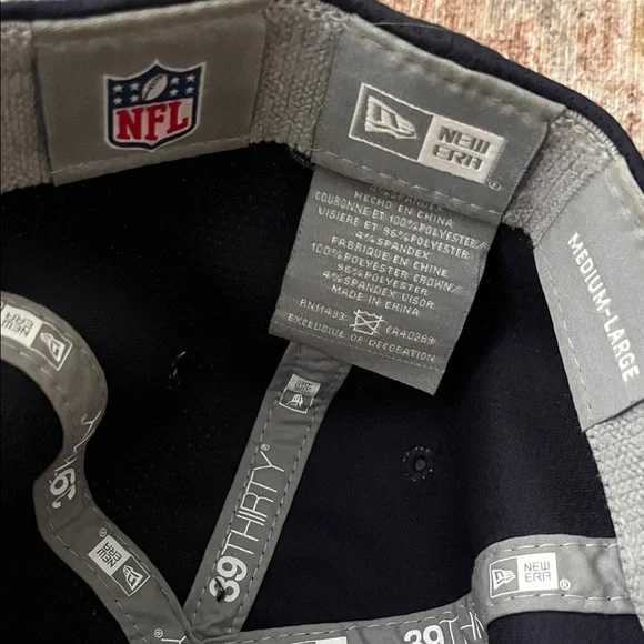 NFL Chicago Bears Navy and Gray Cap with Orange Accent - Picture 4 of 5